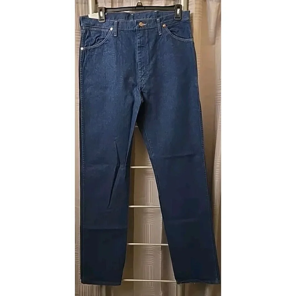 NWT Wrangler Men's Cowboy Cut® Original Fit Prewashed Indigo Jeans 13MWZPW 36x38